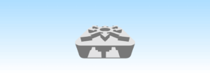 3D model of a Layer 3 network switch used for routing and switching.