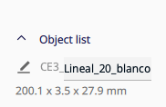 The G-code can be easily renamed by a small text field